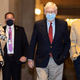 U.S. Senate Majority Leader Mitch McConnell (R-KY) walks to the Senate floor on Capitol Hill on December 20, 2020 in Washington, DC. Republicans and Democrats in the Senate finally came to an agreement on the coronavirus relief bill on Sunday.